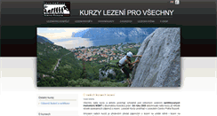 Desktop Screenshot of lezeckekurzy.cz