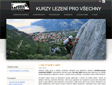 Tablet Screenshot of lezeckekurzy.cz